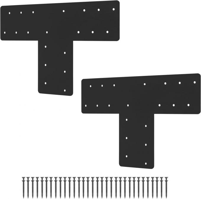 Siyah Tozla Kaplı Sağ Köşe Kırakları Ev Mobilyaları için Köşe Tamiri için Pavilion Çubuk Çerçeve Çelik 0