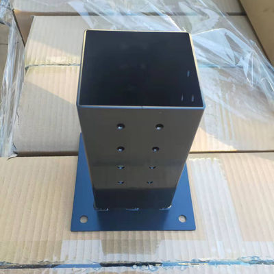 Güçlü Karbon Çelik 4*4 Pergola Brackets Kits Post Base Corner Brackets