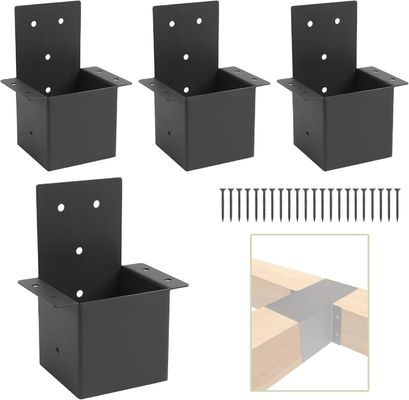 Pergola Braketleri 4x4 Rafter Post Braketler Pergola Kiti Çabuk Braketleri Duvar Montajı Braket Kiti Ahşap Destekler için Pergola Post Connector veya Güverte Korkuluk