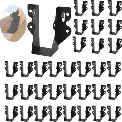 2x4 Çubuk Koltukları Raftlar için Kasırga Kravatları Kravat Brackets Siyah Toz Kaplama Çubuk Brackets Tavan Çubukları ve Zemin Güzergahı